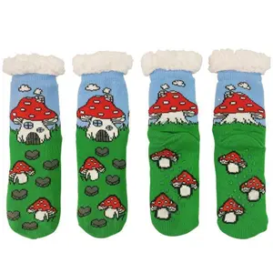 Cozy Moments Mushroom House Sherpa Socks