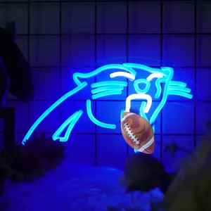 Football Neon Light for Man Cave, Birthday Gifts for Men, Neon Sign for Wall Decor, Football Team Sign for Bar Dorm Party Game Room Decoration