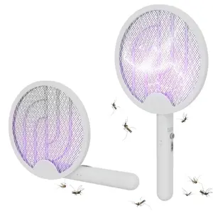 Electric Mosquito Swatter, 2-In-1 Smart Insect Killer, USB Charging Generator, Powerful Fly and Mosquito Trap, Home and Bedroom Use
