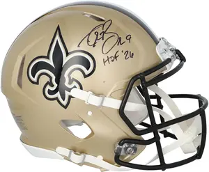 Drew Brees New Orleans Saints Autographed Riddell Speed Authentic Helmet with "HOF 26" Inscription - Fanatics Authentic Certified
