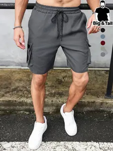 Men's Summer Casual Multi-Pocket cargo shorts, Fitted Drawstring Waist, Suitable for Outdoor Activities and Leisure, Outdoor Sports Shorts, Shorts With Pockets