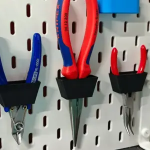 6pcs Tool Accessories Hole Board Accessories, Hole Board Pliers Hook Pliers Hole Board Storage, Rack Tool Pliers Holder, Tool Bracket, Hole Board Bracket