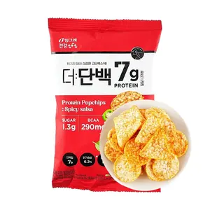BINGGRAE Korean Chicken Breast Crisps - Spicy Salsa Flavor, High Protein, Baked Snack (44g)