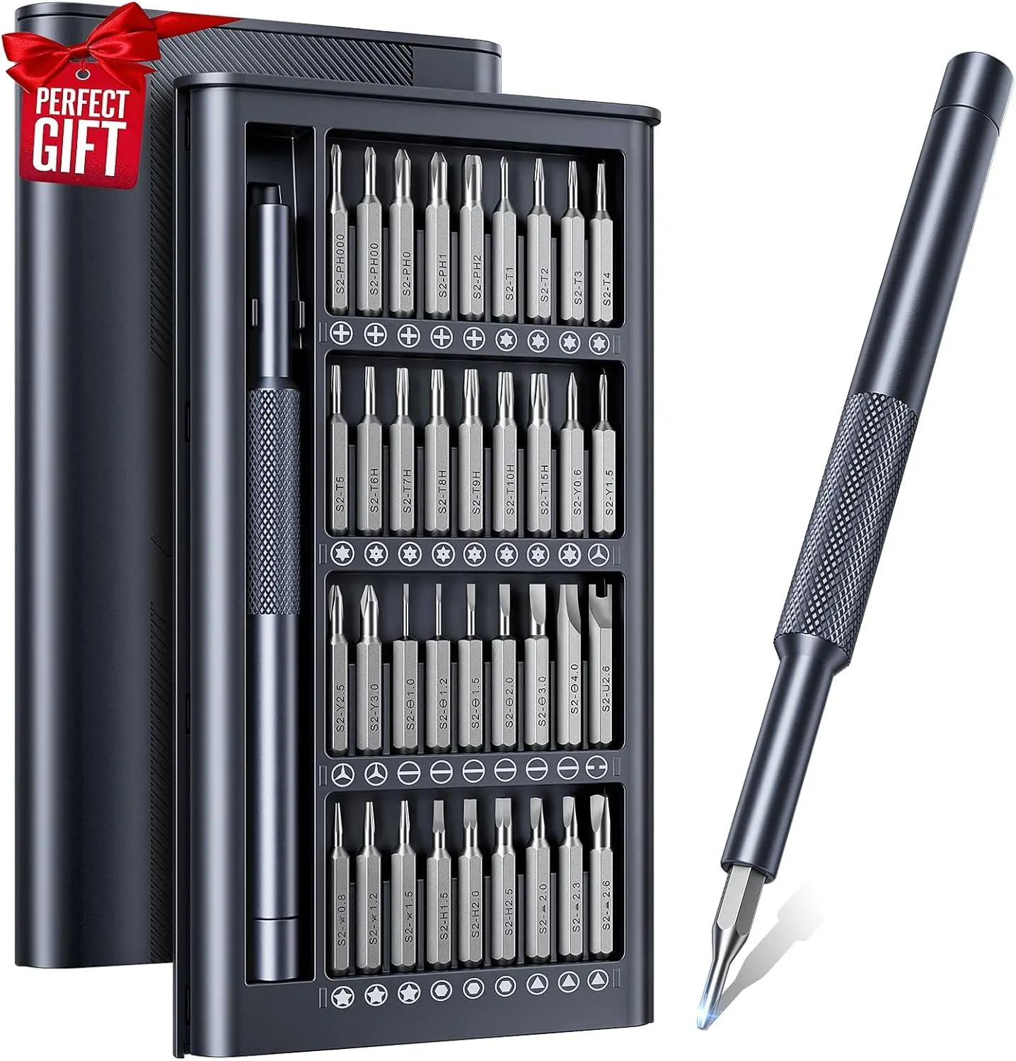 Stocking Stuffers for Men Adults Him, AXTH 37In1 Small Precision Screwdriver Set, Christmas Gifts, Professional Magnetic Mini Repair Tool Kit for Computer, Watch, Laptop, Tiny Electronic, Ps5