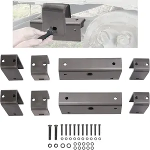 Trailer Axle Hanger Kit Compatible with Complete 2" Wide Slipper Spring Hanger kit 10k Lbs Steel Trailer Axle and Spring Attaching Hanger Kit