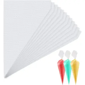 100 count Disposable Small Piping Bags 8 inch, Mini Piping Bags, Pastry Piping Bags for Cream Frosting, Icing Bags for Cake and Dessert Decorations