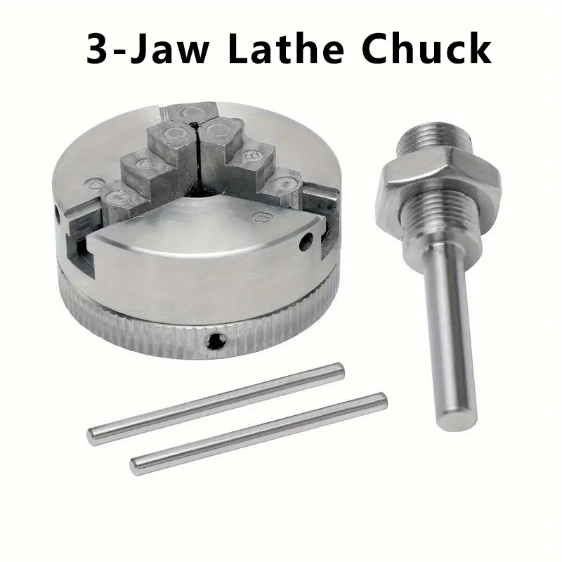 Three-jaw lathe chuck