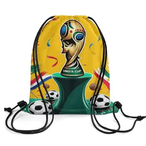 World Cup Drawstring Bag 2026 Soccer Merchandise,Football Decorations Accessories Great Gifts for Fans,Multicultural Travel Gym String Bag for World Cup Events,Sports&Daily Use