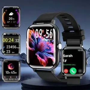 HD Full Screen Touch Smartwatch for Men & Women, Phone Calls, Text Notifications, Sports Mode, Distance Tracking, Compatible with iPhone & Android Motion