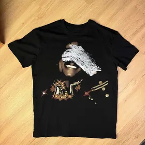 Michael Jackson Shirt, Vintage T-Shirt, Halftone Art for Black Garments, Vintage Style, Cool Trendy Merch, Streetwear For Fans