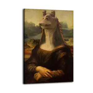 NOT The Mona Meesa Canvas Painting Oil Painting Wall Art Canvas Poster Decorative Painting Corridor Decoration Home