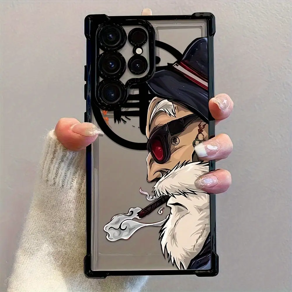 Phone Case, Depicting Dragon Martial Arts Anime Character, Turtle Immortal, Designed for Samsung Galaxy S25 S24 S23 S22 Ultra Plus iPhone 17 Air 16 15 14 13 12 11 Pro Max Plus  Shockproof Transparent Soft Back, Accessories, Smartphone, Resistance, Casing
