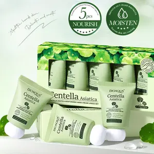 Box of 5(30ml*5) Centella Moisturizing Hand Creams, Portable Hydrating Beauty Cream for Soft Hands, Ideal for Daily Moisture