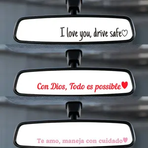 Vinyl Decal for Car,12 Counts Set I Love You Drive Safe Car Mirror Decal,Car Rearview Mirror Sticker,Universal Car Accessory.