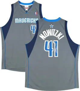 Dirk Nowitzki Dallas Mavericks Autographed Mitchell & Ness Alternate Grey 2003 Swingman Jersey - Fanatics Authentic Certified