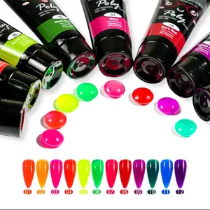 Polygel Neon Colors - Unique Colorful Design for Any Occasion