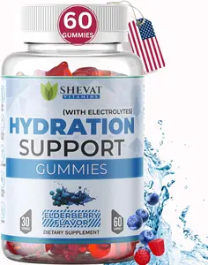 Electrolyte Gummies for Hydration – 60 Vegan Chewable Tablets | Elderberry Flavor | Electrolytes for Kids, Women & Men | Non-GMO, USA-Made | Hydration Support for Runners & Active Lifestyles