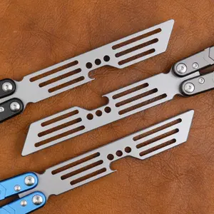 Balisong Flipper Tool, Aluminum Alloy Handle, Bottle Opener Function, Hand-Crank Skill Toy, Beginner Practice Toy, High-Quality Edc Metal Tool, Multi Function Tool