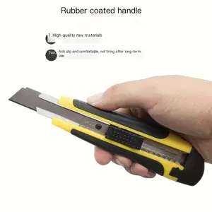 Portable Stainless Steel Utility Knife Heavy Duty Parcel Knife Craft Scoring Knife Folding Tool Knife Small Carving Knife