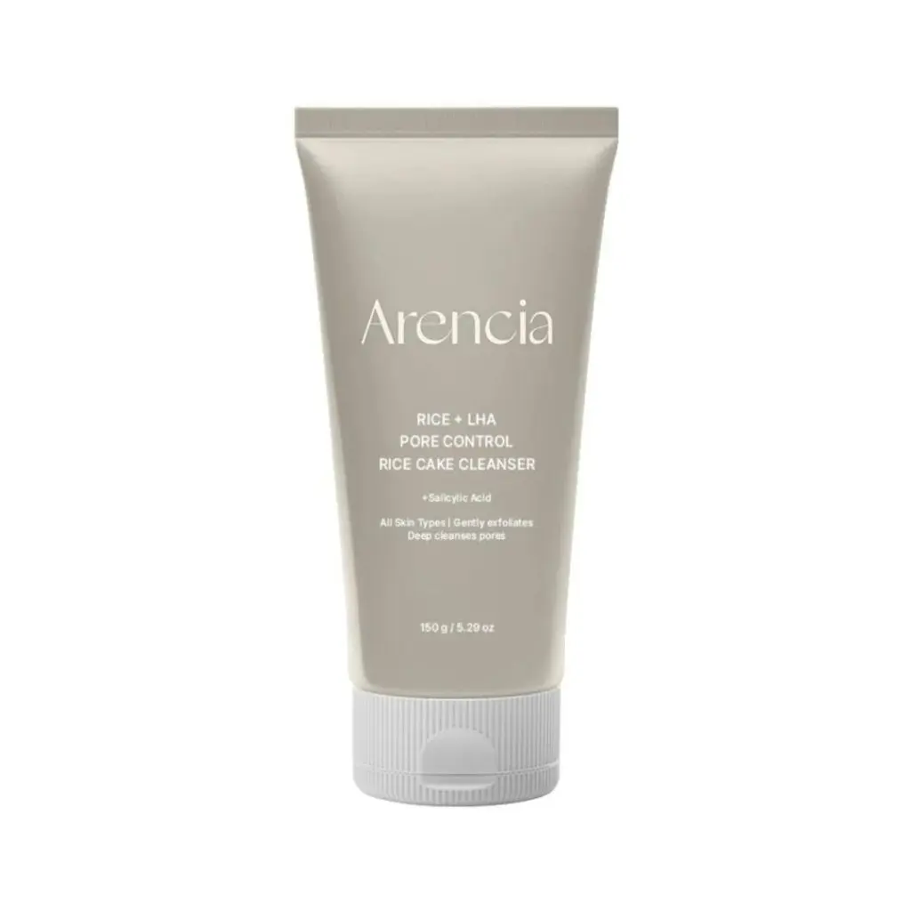 Rice Foaming Cleanser with LHA & Salicylic Acid - Gentle Pore Control Exfoliator for Sensitive & Textured Skin, 150g, Cleansing, Facial Cleansing, Rice Cake, Soft Skin, Smooth Skin Routine