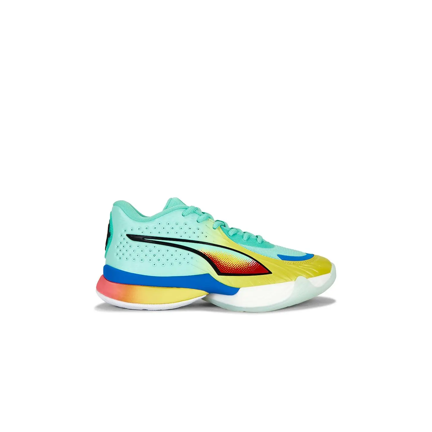 Puma Select X Wnba Tipoff Stewie 5 Launch Sneakers in Mint Jelly, Puma Black, & Lemon Crush