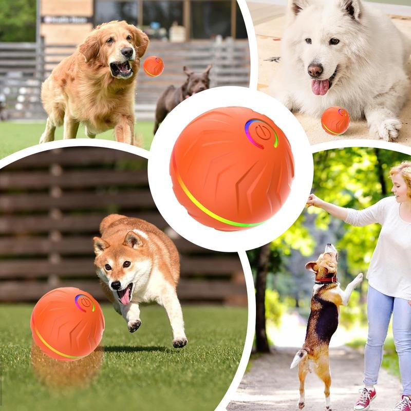 Automatic Interactive Dog Ball - Smart Electric Toy with Random Jumping & Rolling, USB Rechargeable Chew Toy for Small/Medium/Large Dogs - Puppy Entertainment Essential