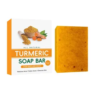 Lemon Turmeric Cleansing Soap – Face & Body Wash, Brightening Care, Daily Skincare Cleanser Set. Gentle & Moisturizing Soap with Soap Saver Bag for a Refreshing Cleanse naturals