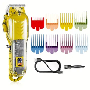 Electric Hair Clipper with Limit Combs, 1 Box Rechargeable Hair Trimmer & Accessories, Professional Hair Shaver for Men, Great for Stylists Barbershop Salon Home Use