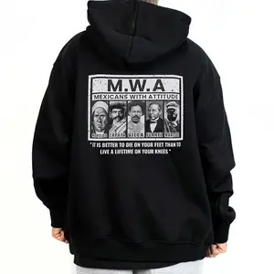 Mexican with A Chicano Clothing Clothes Lowrider Clothes Oversized Graphic Tee Medium Heavy Sweatshirt Hoodie for Men & Women S-5XL Loose Fit Unisex Streetwear Top SB 10