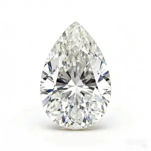 White Moissanite Pear-Shaped Loose Diamond 0.2 carats to 2.0 carats Synthetic Diamond VVS1 Clarity Pear-Shaped Brilliant Cut Accompanied by GRA Certificate Diamond Tester Approved Suitable for Jewelry Manufacturing