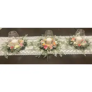 Floral Wreath Candle Holder