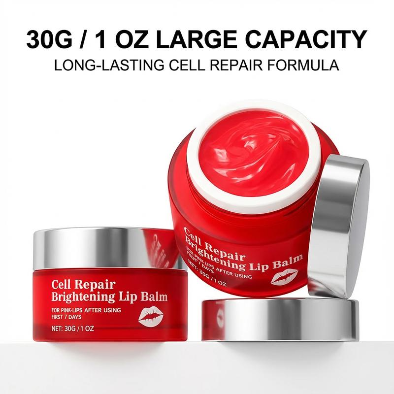 NovacaraX Dark Lip Balm - Lip Mask and Gloss Oil Exfoliating Moisturizing Nourishing Treatment for Smooth Soft Natural Pink Lips 2025 New Daily Nourishing Moisturizer