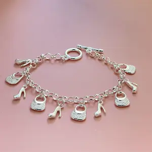 Bracelet For Her Design 7.5 Inches No Tarnish Silver Plated