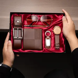 Premium Men's Watch Wallet & Belt Gift Set | Luxury Business Accessory Box & Perfect Gift for Him