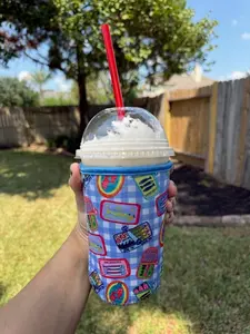 Cool Sleeve “Trendy Sardines” – Venti Size (24oz) Drink Holder