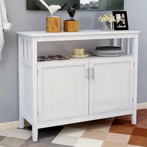 Dreamzon Kitchen storage sideboard and buffet server cabinet-White