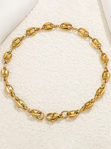Stainless Steel Pig Nose Necklace, Cuban Link Design, Fashionable Versatile Elegant Light Luxury, Stylish Accessory for All Occasions