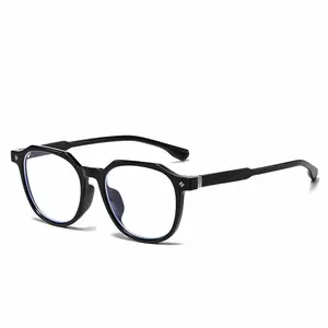 Black Frame Blue Light Blocking Glasses – Large Frame Non-Prescription Glasses For Men & Women