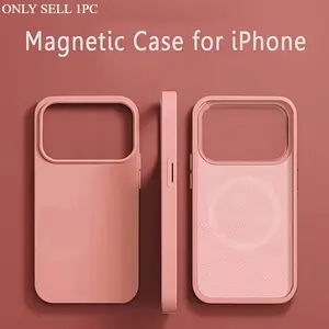 Luxury New Macaron Color Magnetic Protective Shockproof Phone Case Cover Protector Casing Suitable for iPhone 17 Pro Max 17 Air 17 16 15 14 Plus 13 12 11 Pro Max, Double layer Shell Design, Very Good Protection for Mobile Phones, Gift for iPhone Users