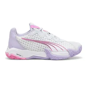 PUMA Womens Nova Elite Racquet Sports Pickleball, Tennis Sneakers Shoes - Grey PUMA Womens Nova Elite Racquet Sports Pickleball, Tennis Sneakers Shoes - Grey