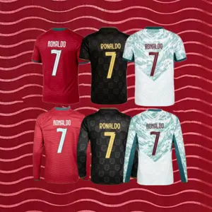 2025 Portugal 3rd Away Sleeve 7# Cristiano Ronaldo Soccer Jersey Football Jersey Quick Drying