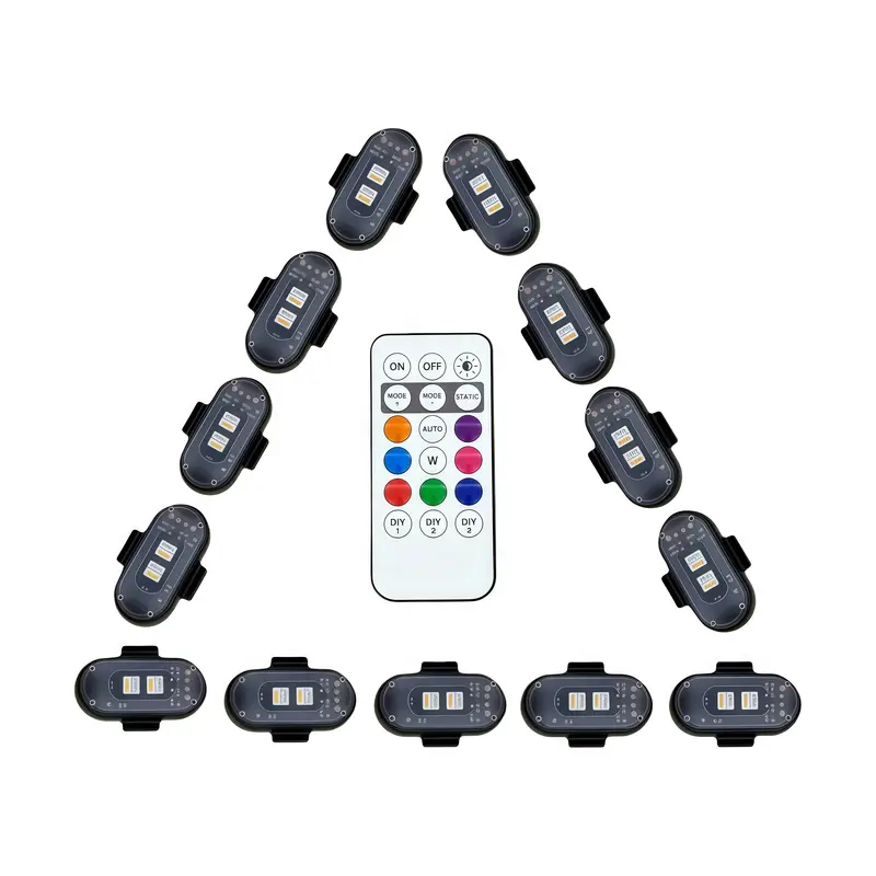 6/12/18/24 LED Lights , Led Lights with Remote Control for Car,LED Lights for Car, Truck,automotive & Bike