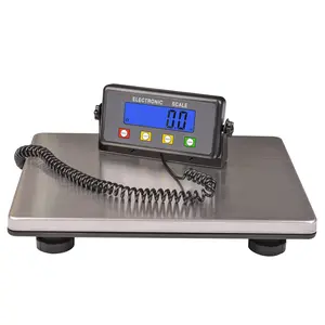 Large Platform Heavy Duty Shipping Scale(15.3x11.8), 440lbs High Accurate Digital Scale for Packages with Hold/Tare/Timer Function, Industrial Scale&Postal Scale for Weighing/Luggage/Package/Mailing