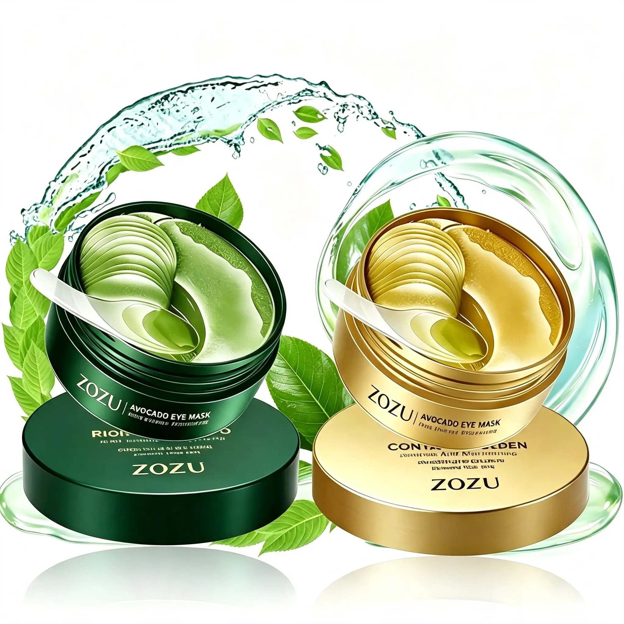 60PCS Avocado Eye Cream & Eye Mask, Hydrating Under Eye Treatment for Dark Circles and Puffy Eyes, Moisturizing Daily Skincare, Beauty Gift for Women anti-aging beautiful ne yepatches mizo honey tired-looking fatigue anti-eye soothing use night