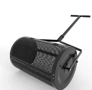 Garvee 24-Inch All-Season Lawn Spreader – Effortless Compost, Mulch & Soil Spreader with Smart-Dial Control for Homeowners & Landscapers – Heavy-Duty Galvanized Steel, Family-Friendly Design