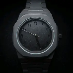 Vantique Luxury Watch Set (Black) Includes Gold&Silver Rope Bracelets