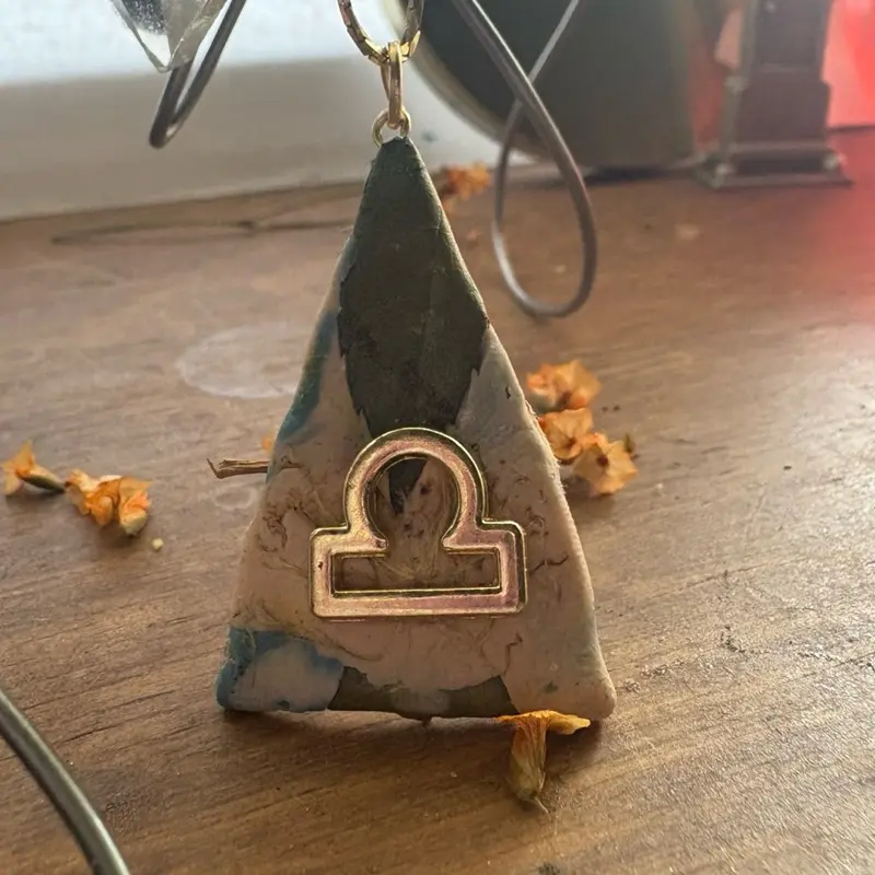 “Its my Sign” Customizable Earth Clay Pendant from Forest And Flame Jewelry