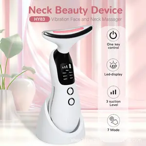 Double chin instrument Neck massager Invisible neck beauty instrument Microcurrent color light massager Nasolabial folds removal artifact
