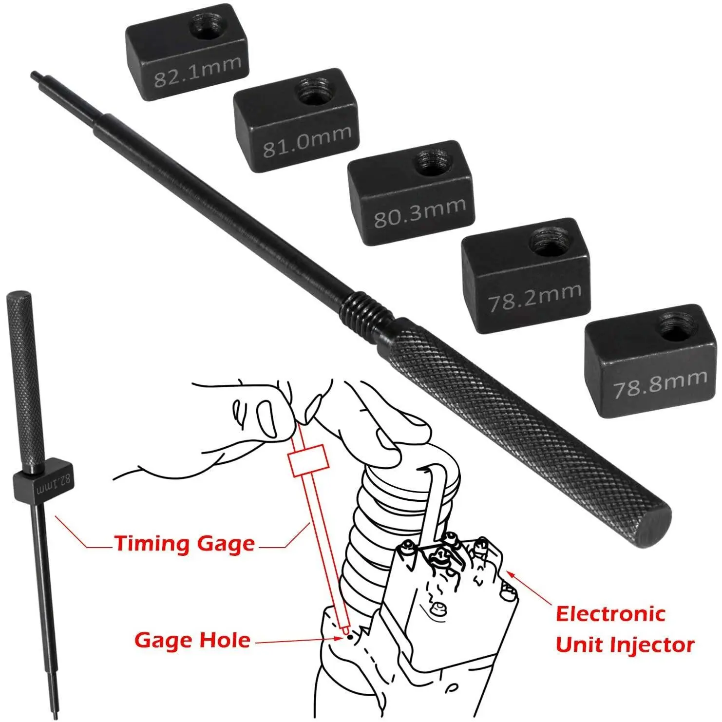 Injector Height Gauge Tool 3350 Fits for Detroit Diesel Engine Series 50 / 60 #3350