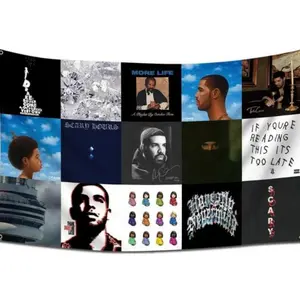 (3x5Ft,HD Printing) ENMOON Drake Album Cover Flag Tapestry For Living Room Bedroom Dorm Wall Art Decor Decoration Colorful